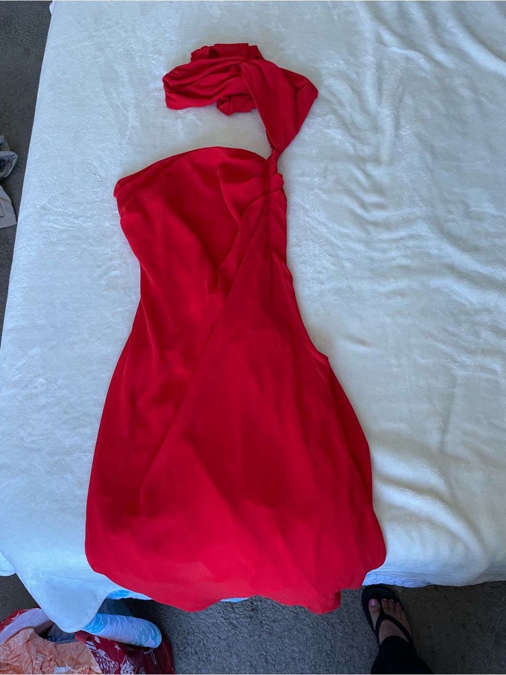 Peppermayo Scarlet strapless Shoulder Cocktail MIDI Dress